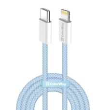 Кабель Type-C — Lightning (кабель USB-C — Lightning) ColorWay CW-CBPDCL061-BL 1 м, синій