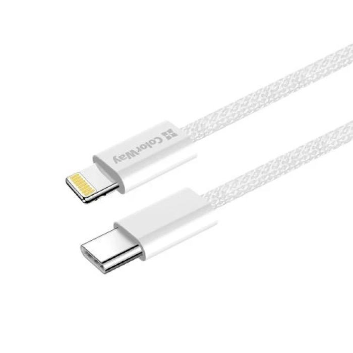 Кабель USB Type-C — Lightning ColorWay 1 м, сірий