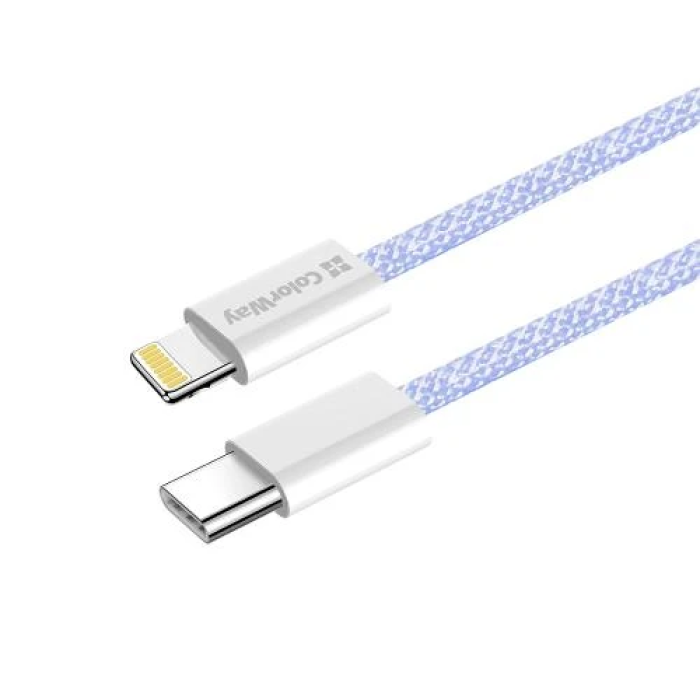 Зарядний кабель ColorWay USB Type-C — Lightning, 1 м