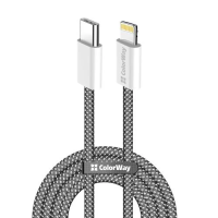 Кабель USB Type-C — Lightning (кабель USB-C — Lightning) ColorWay CW-CBPDCL061-BK 1 м, чорний