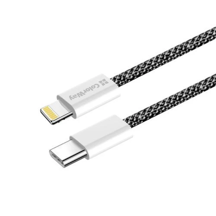 Кабель USB-C — Lightning ColorWay 1 м для живлення та синхронізації