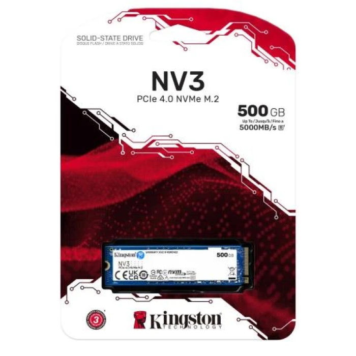 SSD Kingston NV3 500 ГБ M.2 PCIe 4.0 x4