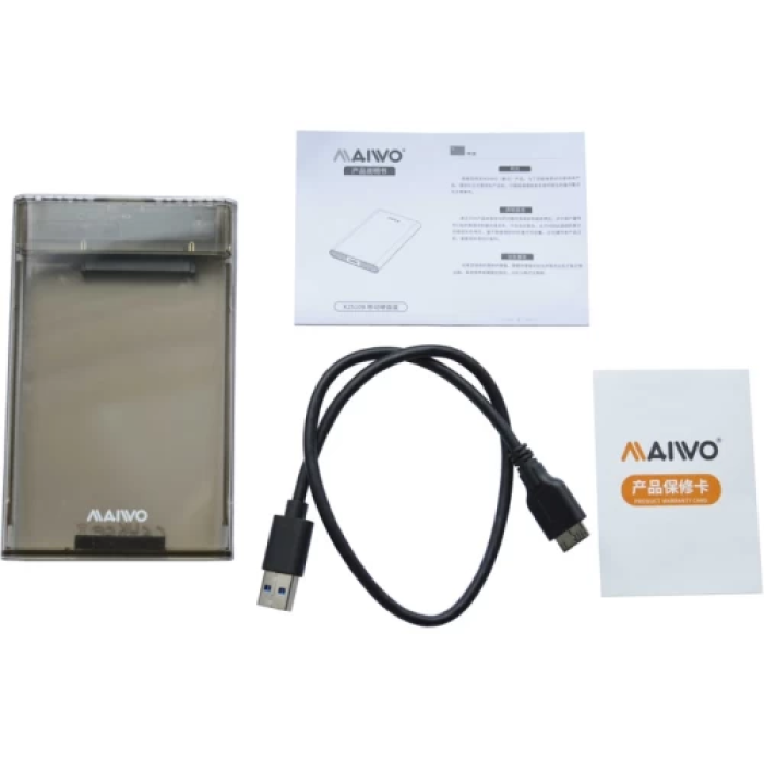 Зовнішній корпус Maiwo K2510B для 2,5" SATA HDD/SSD