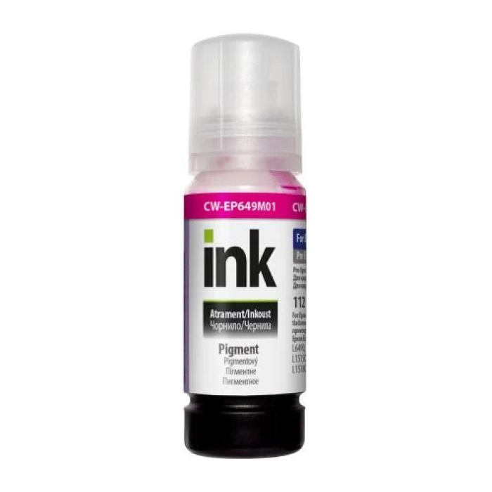 Пігментне чорнило ColorWay Epson 112 Magenta, 70 мл