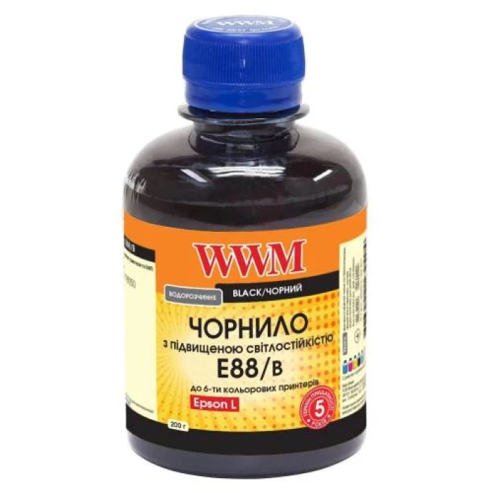 Струменеве чорнило WWM Epson 108 Black, 200 мл