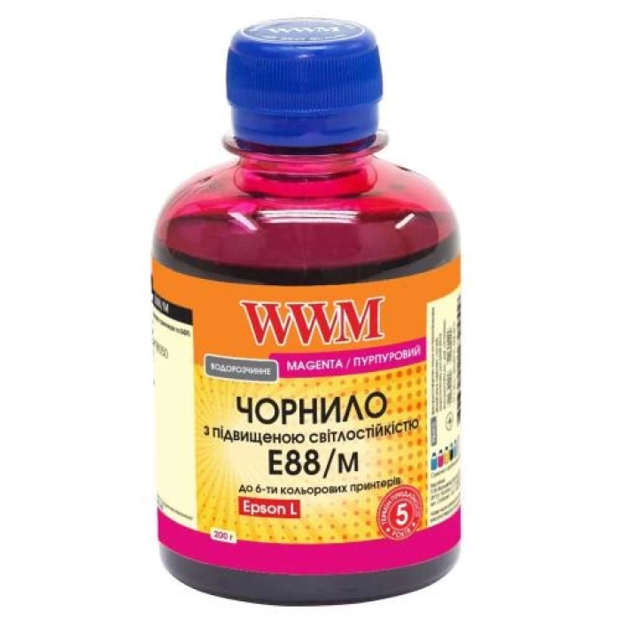Водорозчинне чорнило WWM Epson 108 Magenta для L8050/L18050