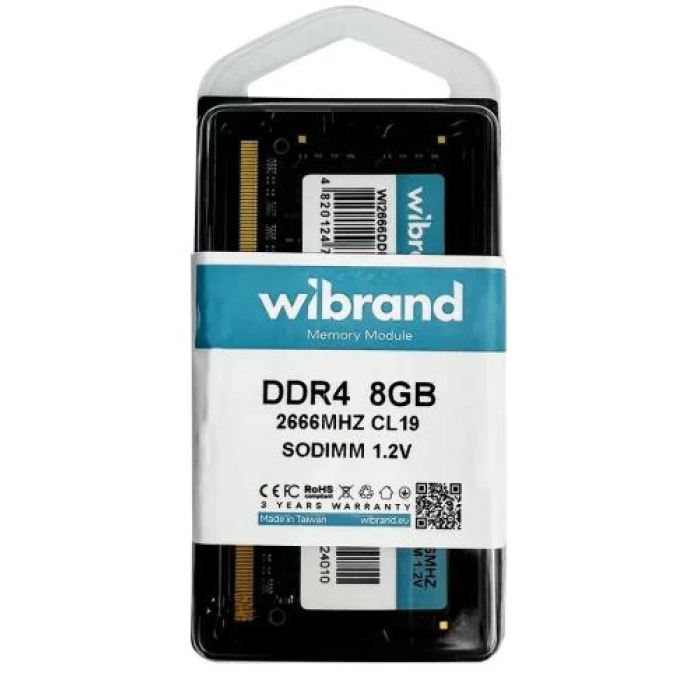 Оперативна пам’ять Wibrand DDR4 SO-DIMM на 8 ГБ для ноутбука