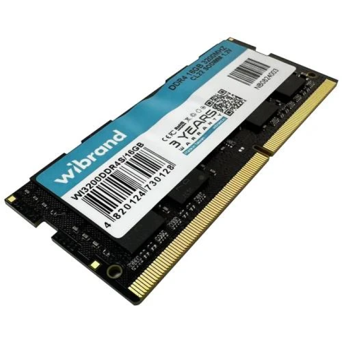 Оперативна пам’ять Wibrand SO-DIMM DDR4 16 ГБ 3200 МГц для ноутбука