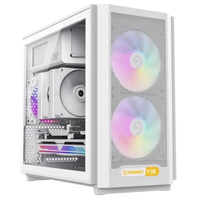 Білий корпус GameMax F36 White Mini Tower для Micro ATX та Mini ITX