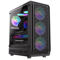 Корпус для ПК (комп'ютерний корпус) GameMax Forge MB чорний, 4 вентилятори ARGB