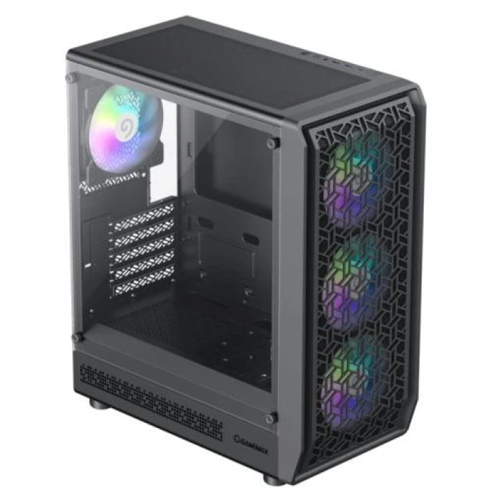 Корпус GameMax Forge MB чорний з 4 ARGB вентиляторами