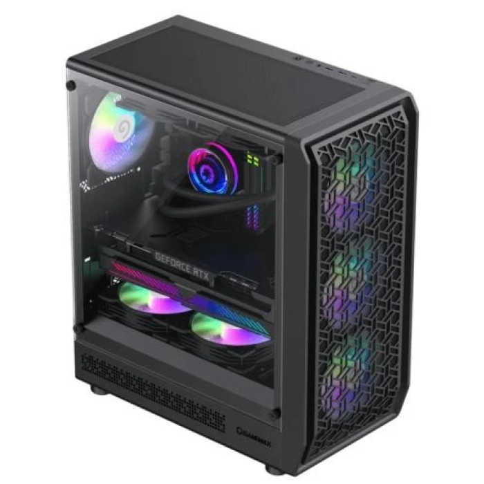 Корпус GameMax Forge MB чорний з 4 ARGB вентиляторами