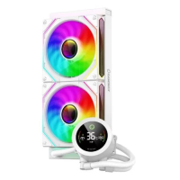 Система рідинного охолодження (водяне охолодження) GameMax IceBurg 240 Digital White 240 мм
