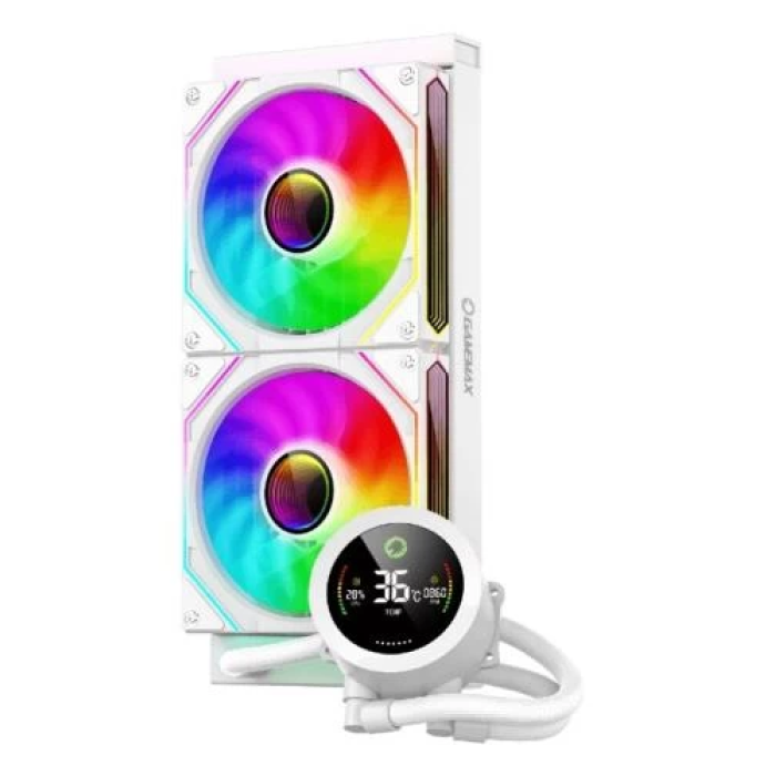 Рідинне охолодження GameMax IceBurg 240 Digital White для процесора