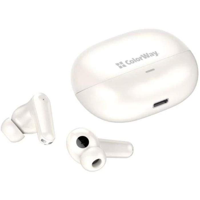 Бежеві бездротові навушники ColorWay Earbuds TWS 1