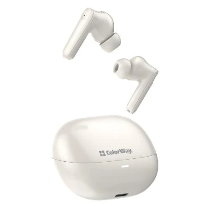 Бежеві бездротові навушники ColorWay Earbuds TWS 1