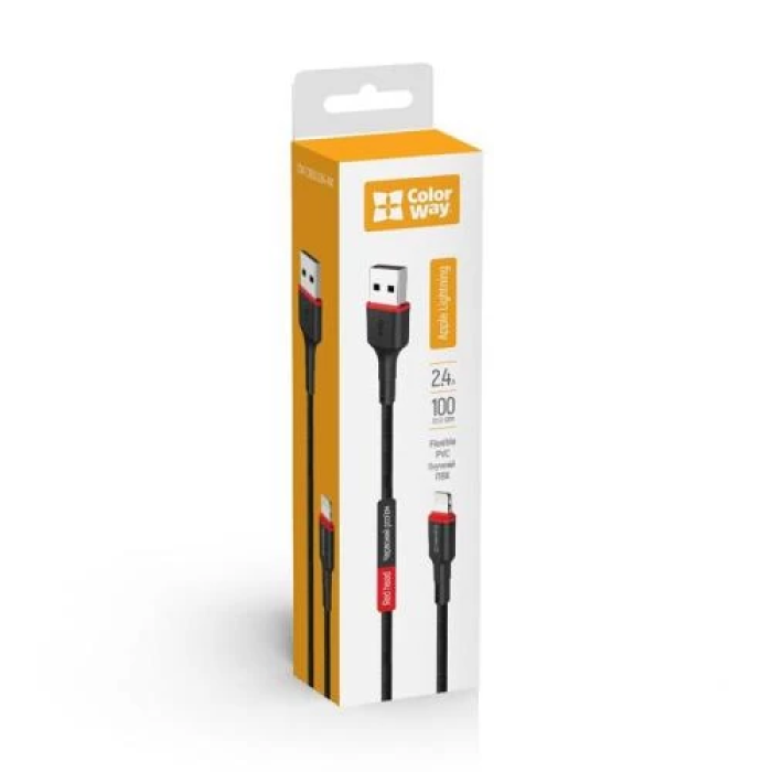 Кабель USB—Lightning ColorWay для заряджання та синхронізації, 1 м