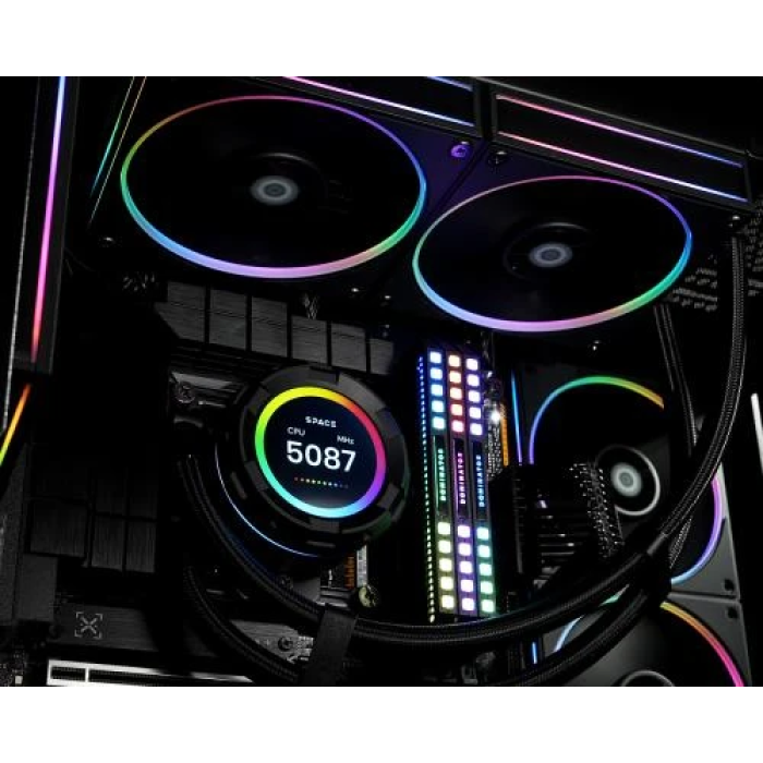 Рідинне охолодження ID-Cooling Space LCD SL240 240 мм з ARGB