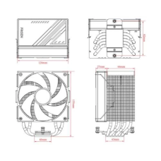 Кулер для процесора (процесорний кулер) ID-Cooling FROZN A610 ARGB до 250 Вт