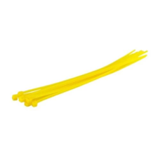 Стяжки для кабелю (кабельні хомути) MasterTool 150 мм х 2,5 мм, жовті, 100 шт