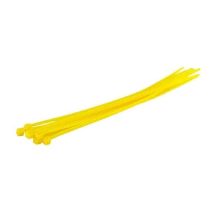 Жовті кабельні стяжки MasterTool 150 мм, 100 шт