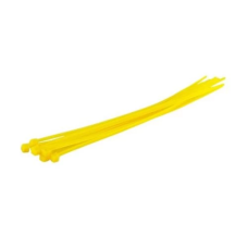 Стяжки для кабелю (кабельні хомути) MasterTool жовті, 200×3,6 мм, 100 шт