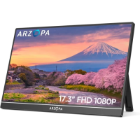 Портативний монітор (переносний дисплей) Arzopa A1M 17,3″ чорний Full HD