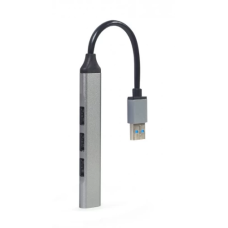 USB-хаб (USB-розгалужувач) Gembird UHB-U3P1U2P3-02 4 порти, сірий