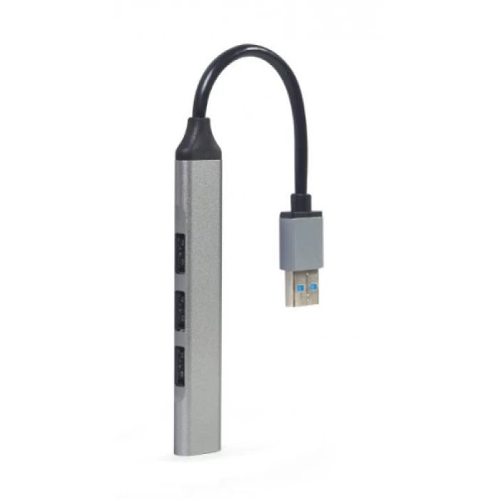 USB-хаб Gembird UHB-U3P1U2P3-02 на 4 порти сірого кольору