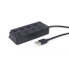 Хаб USB (USB-концентратор) Gembird UHB-U2P4P-01 4 порти USB 2.0