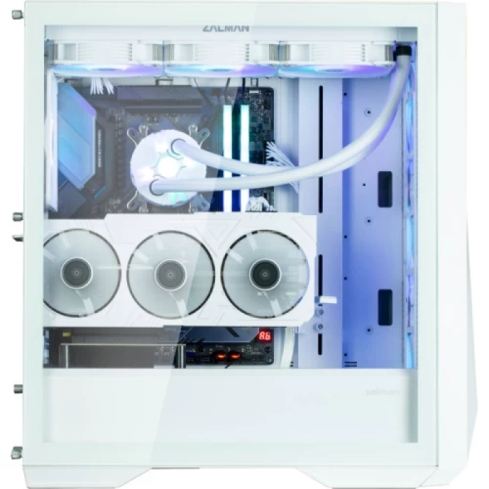 Білий корпус Zalman Z9 Iceberg MS Mid Tower з 4 ARGB-вентиляторами