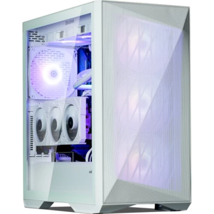 Білий корпус Zalman Z9 Iceberg MS Mid Tower з 4 ARGB-вентиляторами