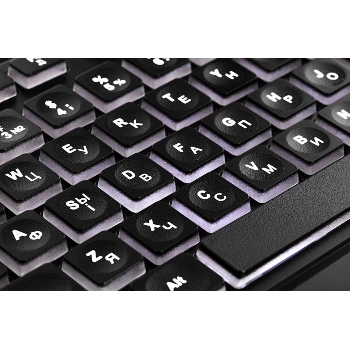 Клавіатура 2E KS120 з білим підсвічуванням і USB-підключенням