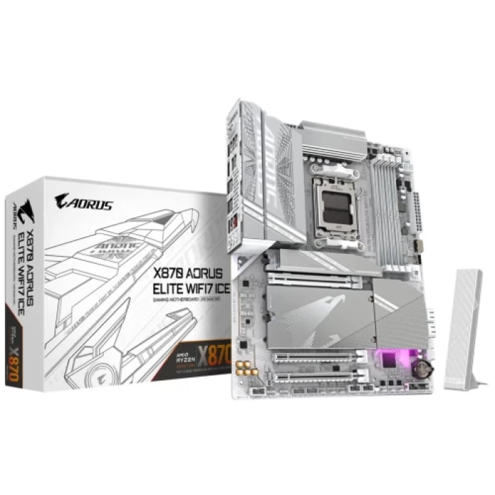 Gigabyte X870 AORUS ELITE WIFI7 ICE — материнська плата AM5 ATX