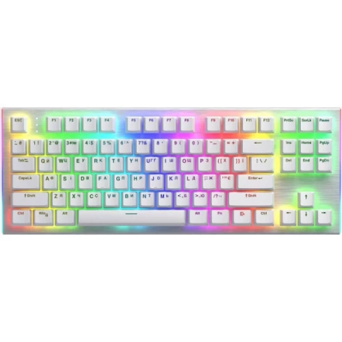 Ігрова механічна клавіатура Hator Gravity X TKL White з RGB