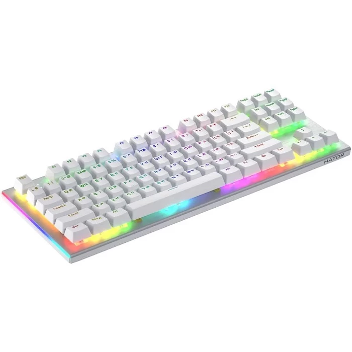 Ігрова механічна клавіатура Hator Gravity X TKL White з RGB