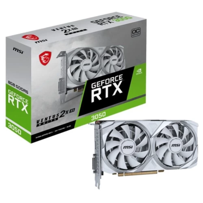 MSI GeForce RTX 3050 VENTUS 2X XS OC White — відеокарта 8 ГБ