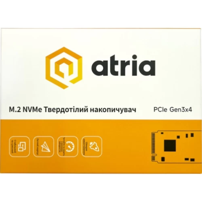 SSD Atria X500S 512 ГБ M.2 2280 із підтримкою NVMe