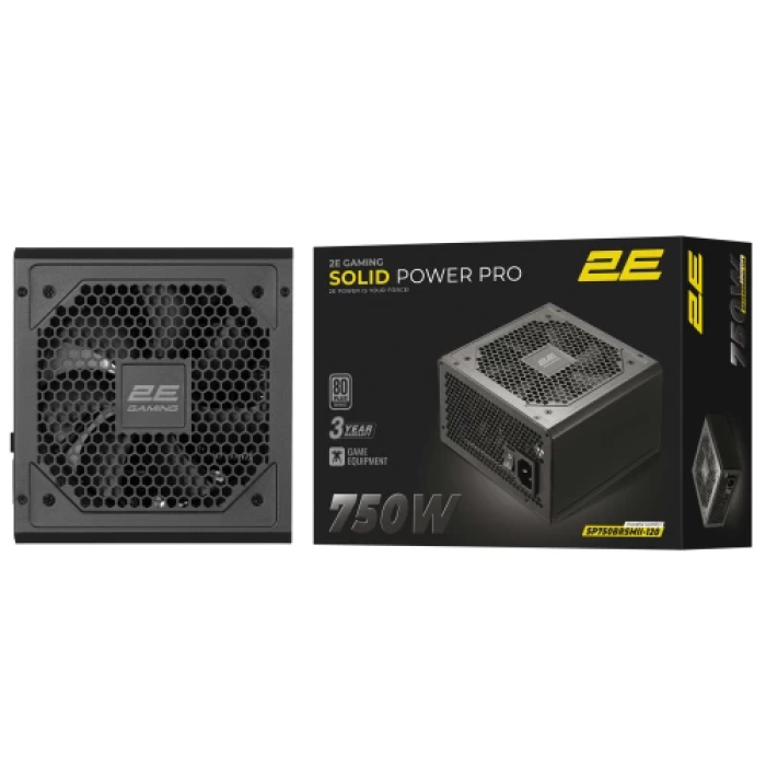 Блок живлення 2E Solid Power Pro 750 Вт — напівмодульний ATX