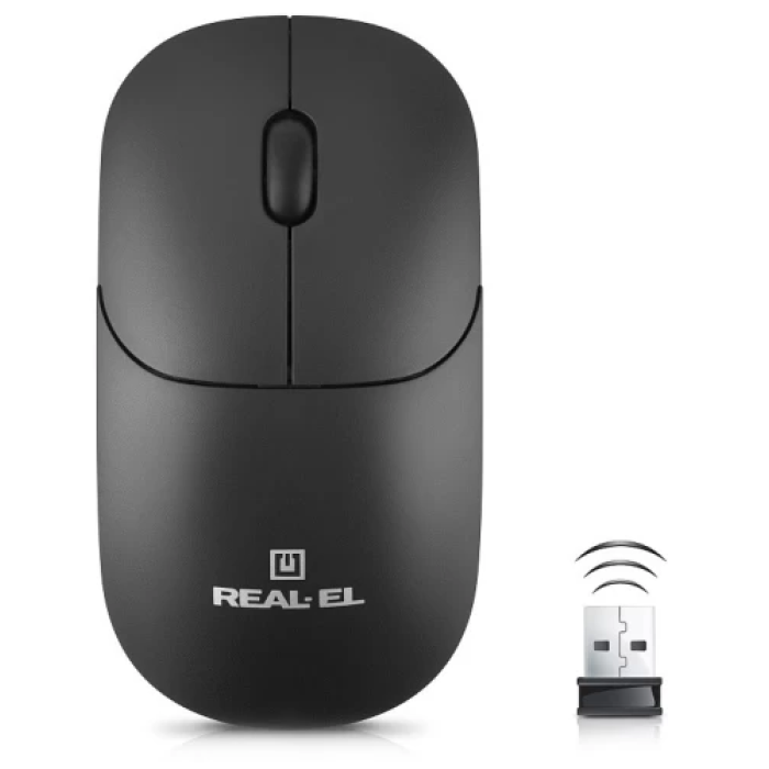 Бездротова миша REAL-EL RM-313W Wireless чорна