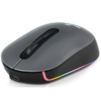 Бездротова миша (оптичний маніпулятор) REAL-EL RM-470W Rechargeable Wireless 2400 dpi, чорно-сіра