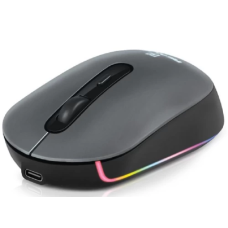 Бездротова миша (оптичний маніпулятор) REAL-EL RM-470W Rechargeable Wireless 2400 dpi, чорно-сіра