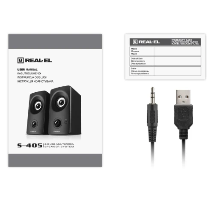 Комп'ютерна акустика REAL-EL S-405 з Bluetooth та USB