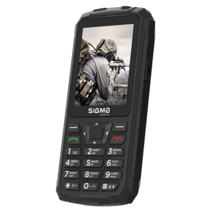 Кнопковий телефон Sigma mobile X-treme PR68 Type-C, чорний