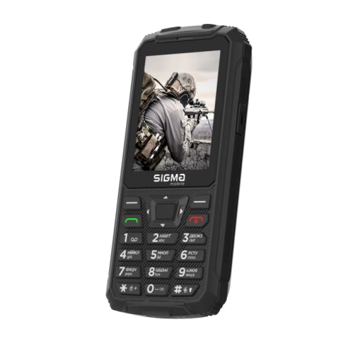 Кнопковий телефон Sigma mobile X-treme PR68 Type-C, чорний