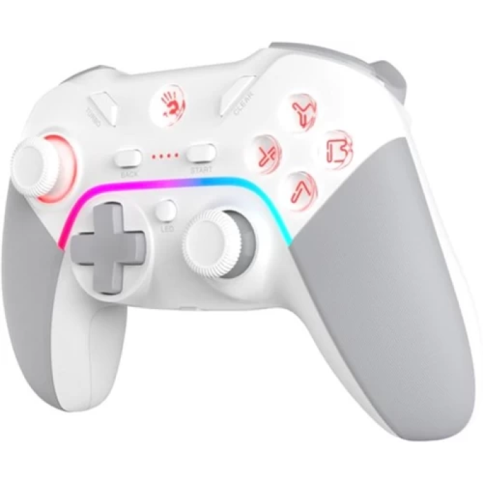 Бездротовий геймпад Bloody GPW70 White/Grey для PC, PS3, Android і Switch
