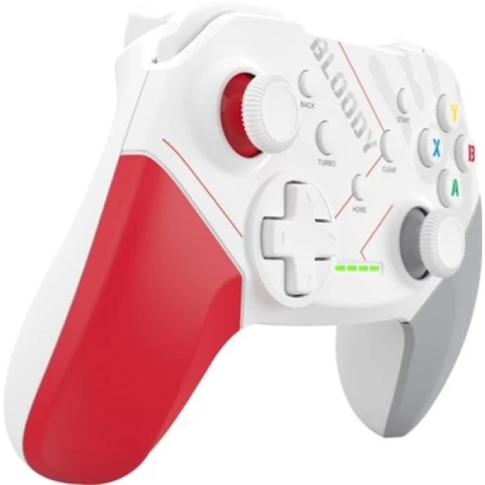 Бездротовий геймпад Bloody GPW50 White/Red/Grey для PC, PS3 та Android