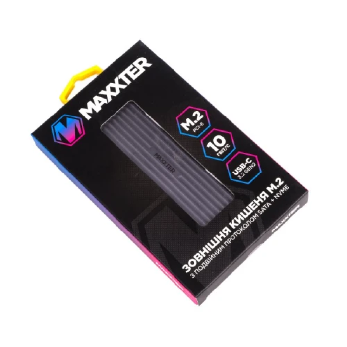 Зовнішня кишеня Maxxter для SSD M.2 з USB-C 3.2 Gen2