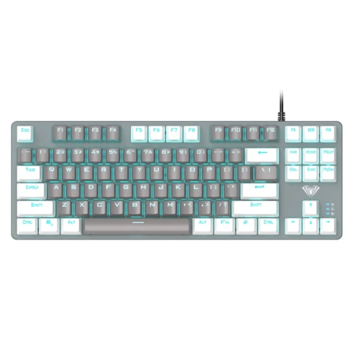 Ігрова механічна клавіатура Aula F3287 KRGD Blue на 87 клавіш