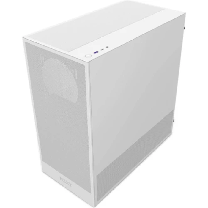 Білий корпус NZXT H5 Flow Midi Tower із двома вентиляторами